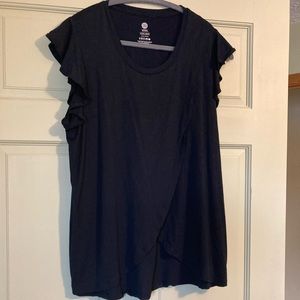 Kindred Bravely Flutter Sleeve Tulip opening nursing shirt